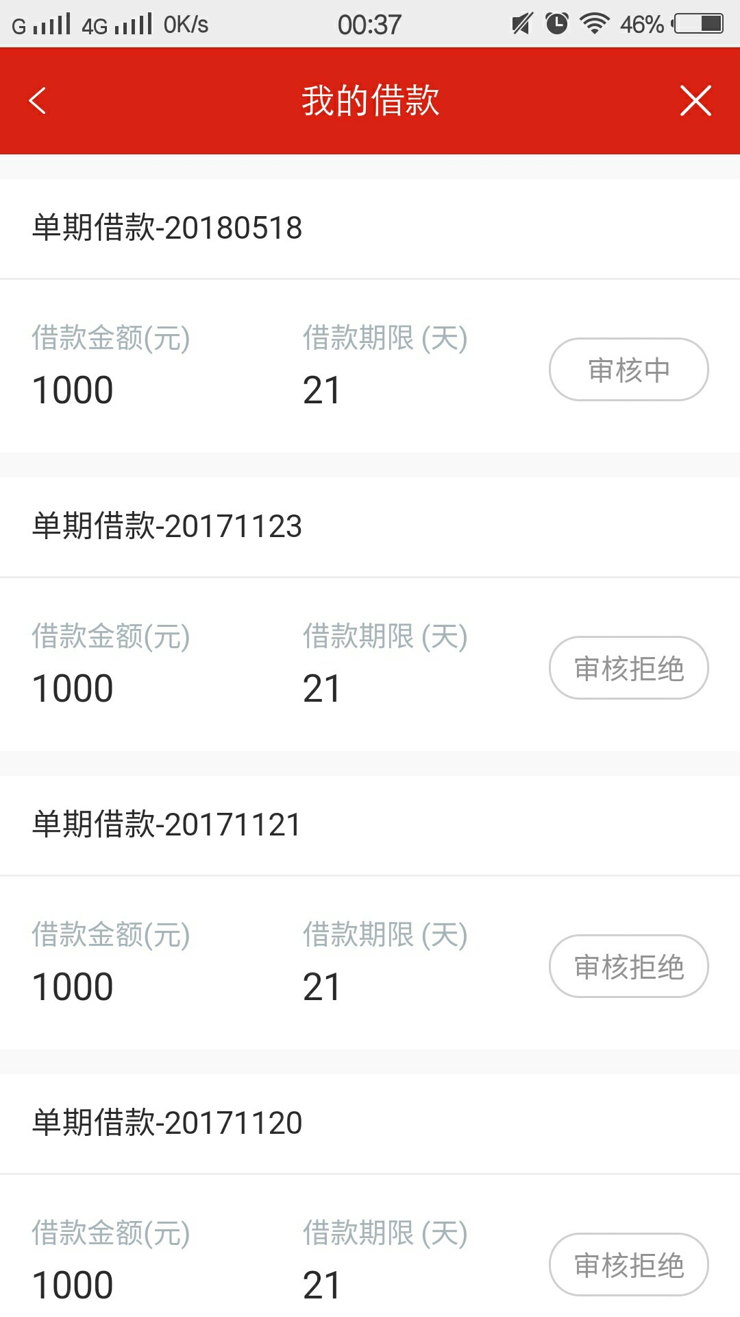 拿下钱包，之前万年拒，半个小时前重新申请，过了.1000到账800，无回访，老 ...20 / 作者:落地成盒 / 