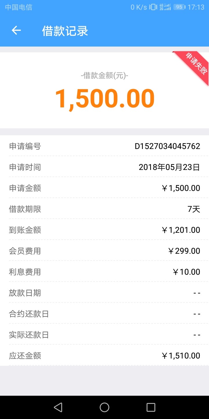 口子财神钱包，app显示审核失败，但是到账了，是不是不用还了？


100 / 作者:yang123118 / 