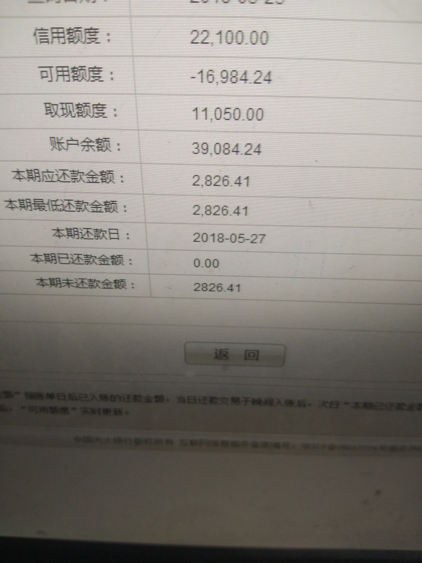 光大银行信用卡昨晚提额到四万今天被降低到了二万二可用额度负16984能不能 ...9 / 作者:13548038144 /