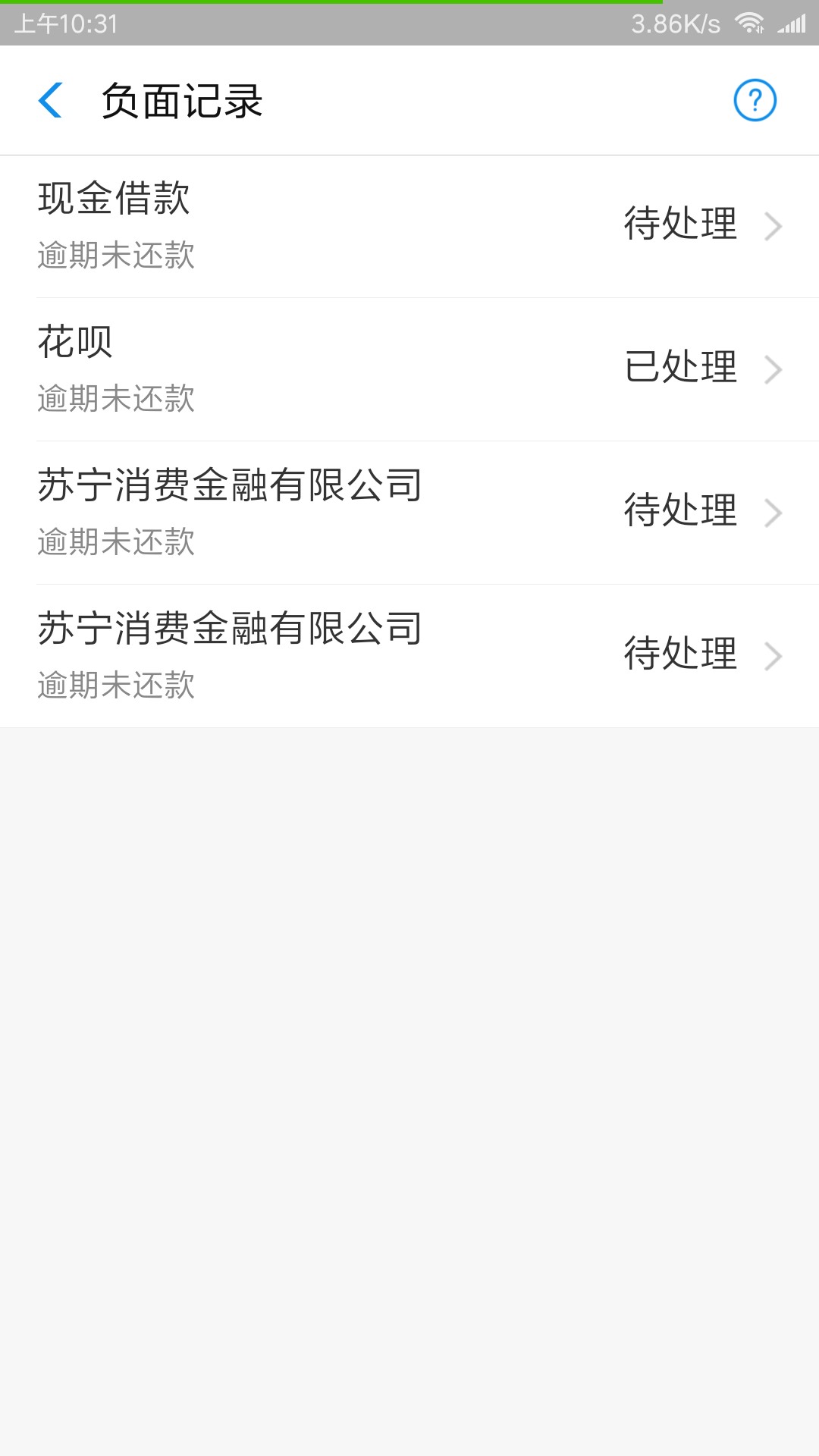 狗分452，4个负面，给了2000额度，安卓直接搜索 :爱用商城   资料填完了就出68 / 作者:yidi666888999 / 