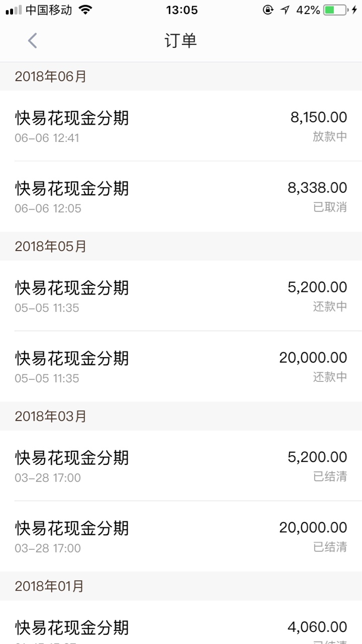 人人有款下，快易花口子：快易花
万达旗下的，我够分4开头，征信信用卡逾期三21 / 作者:谎言o / 