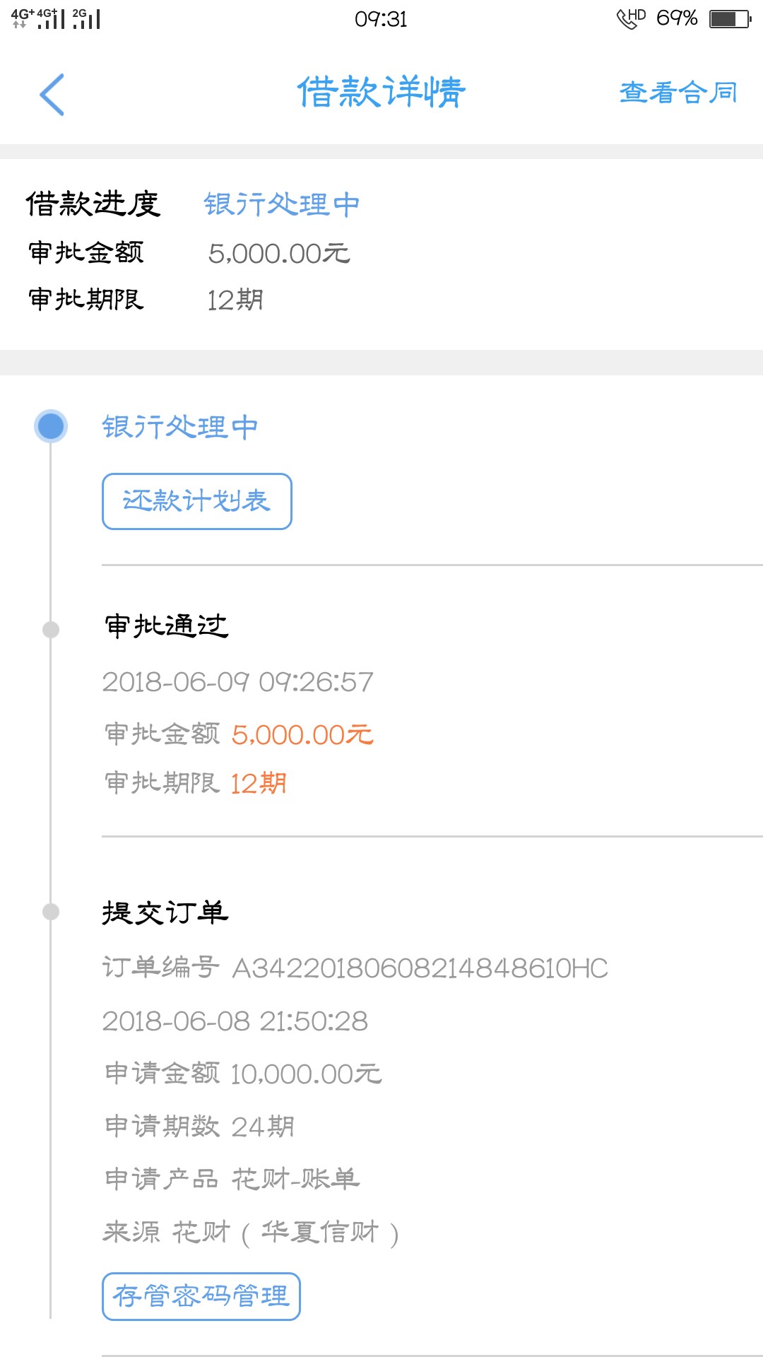 花财放款10000块申请15000下了10000块，本人资质小贷逾期无数，信用卡无逾期62 / 作者:阑珊夜 / 
