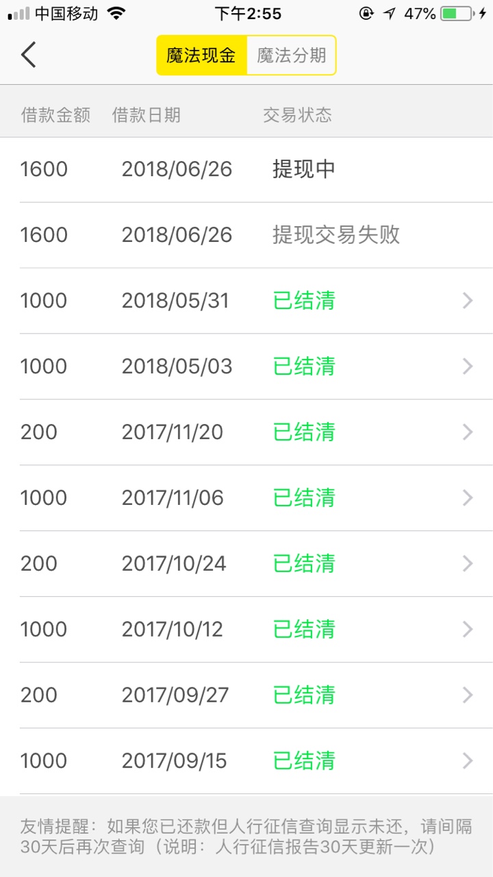 魔法现金提现失败，再次提现会成功吗？
93 / 作者:MrHuix / 