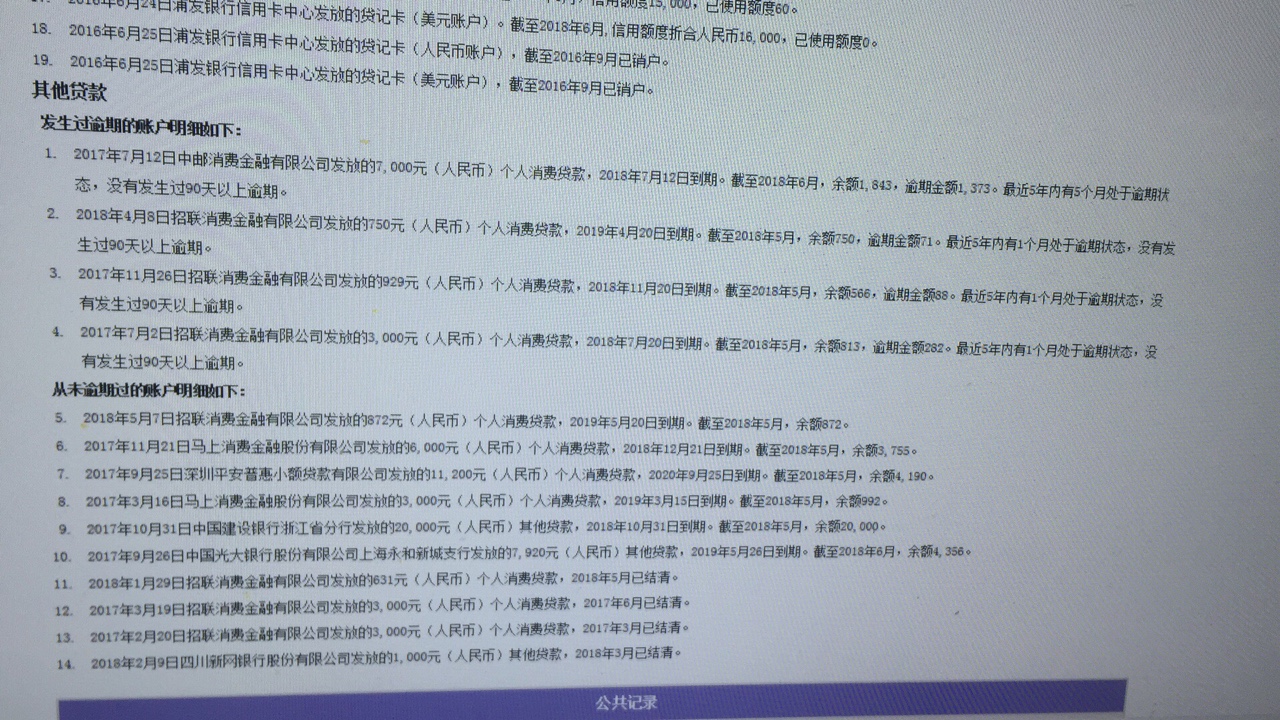 今天刚查的征信！老哥们平时没事可以自己查，不要听别人x扯！这是我的征信，92 / 作者:双黑求上岸 / 
