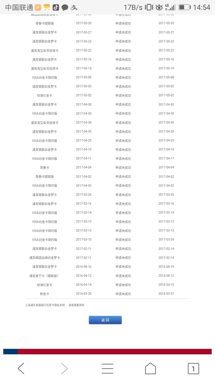 所谓申卡，就得坚持不懈，使劲的推所谓申卡，就得坚持不懈，使劲的推，浦发历79 / 作者:一草一世一木 / 