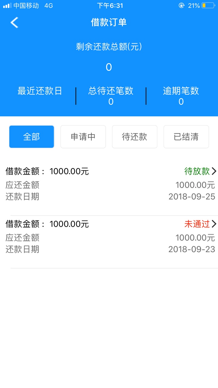 分享一下今天下款的4个口子1.易秒贷，民众系列的的新口子，入口中堂白卡，回51 / 作者:逝水流年x / 