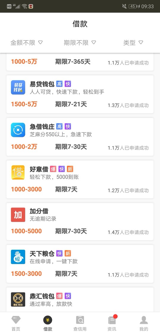谢谢老哥，看了他的帖子，马上去试了，申请-下款，5分钟左右。没回访。本人资质 ...88 / 作者:lljjyy / 