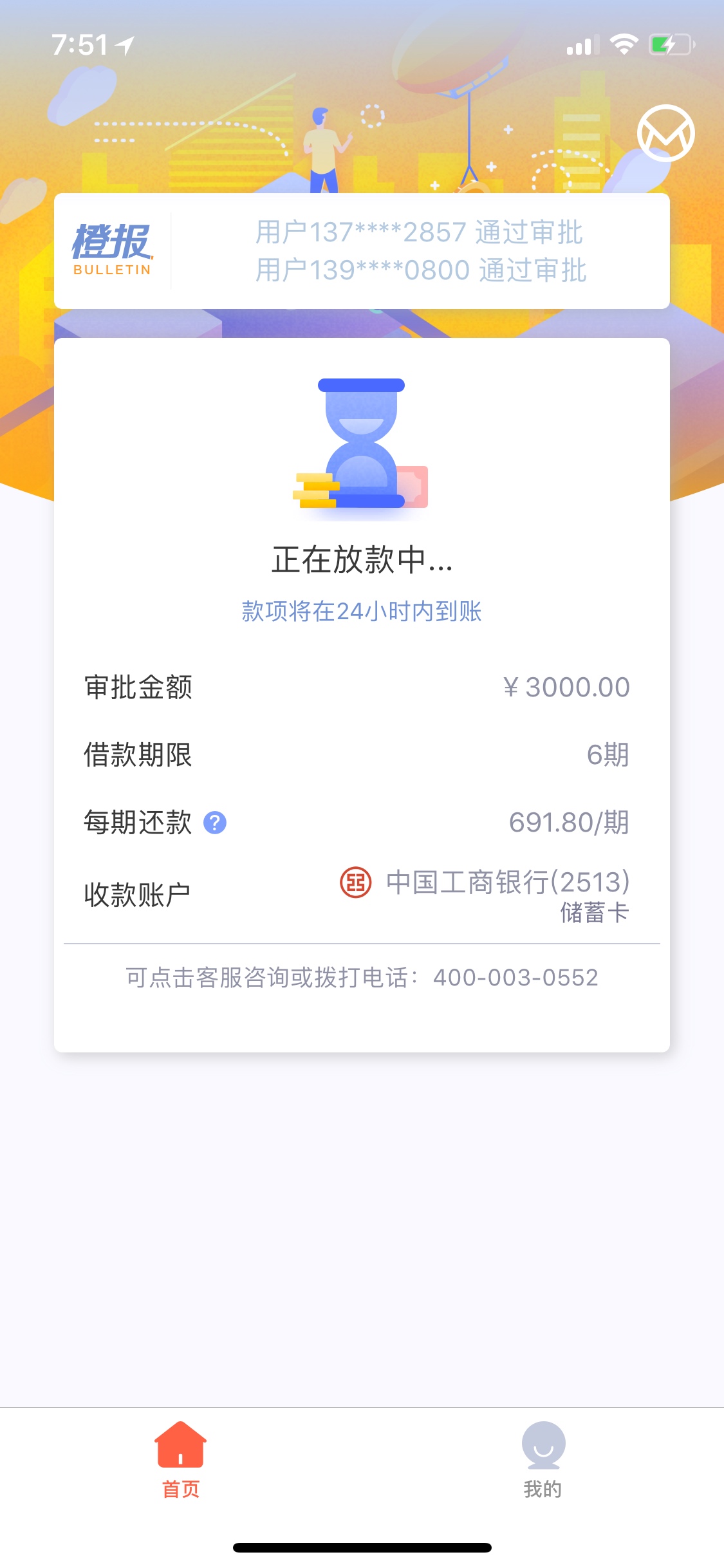 新橙分期有放款失败的吗放了一个多新橙分期有放款失败的吗 放了一个多小时了98 / 作者:黑黑黑ya / 