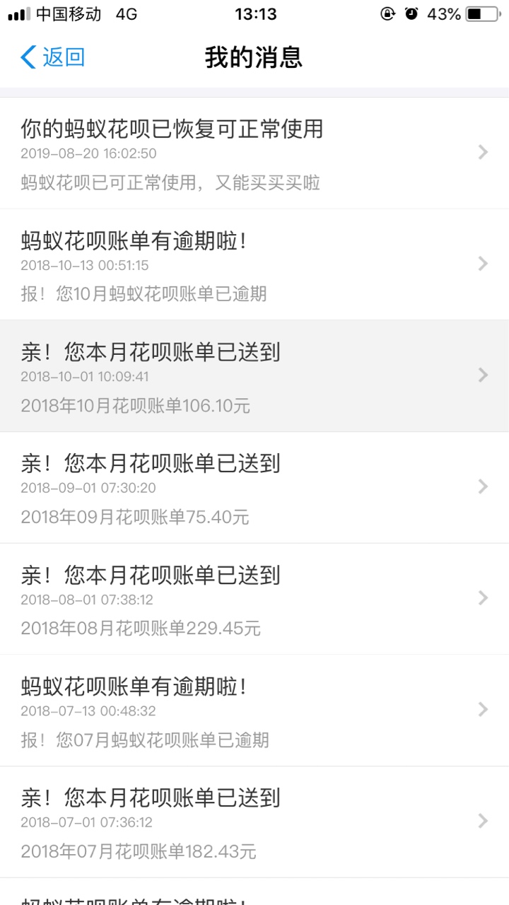 卧槽，花呗竟然恢复了，用过两次，每次都逾期一年多，刚才提示花呗红包到期，我就打开58 / 作者:情愫g / 