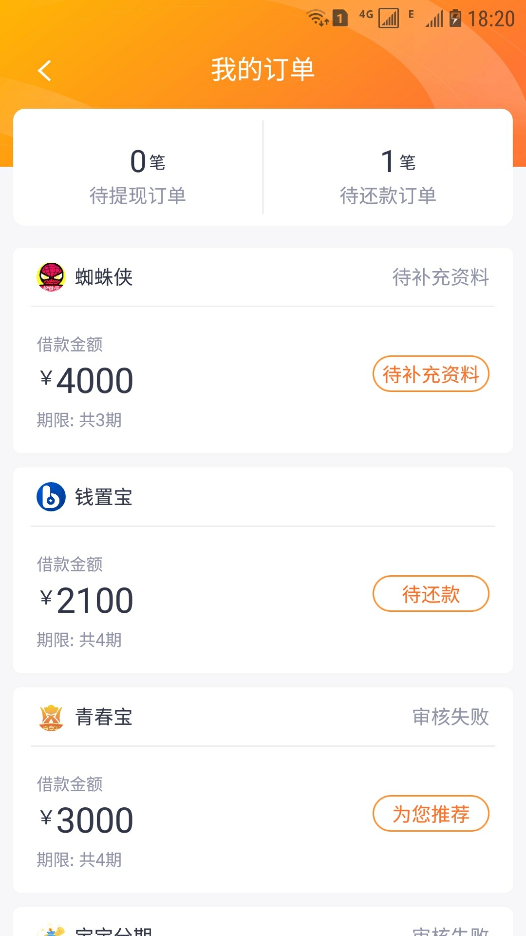 悬赏:
钱币币，万三有钱，速借通，上上签已逾期半个月，总共21口子。请求老哥指点指教40 / 作者:风顺 / 