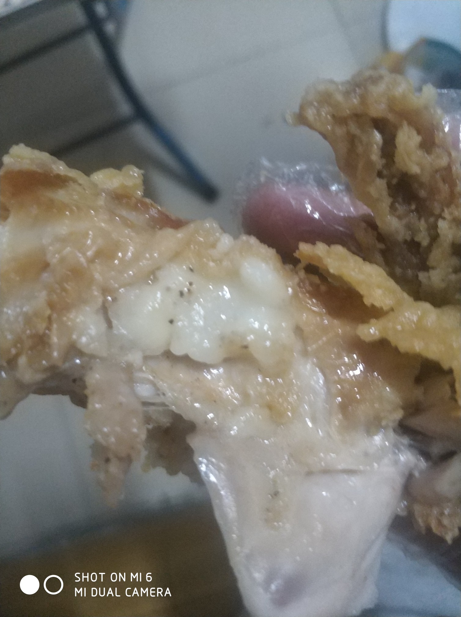 叫了分外卖，啤酒炸鸡加骨肉相连加可乐，结果炸鸡好像没熟，上面的面都是面糊，申请退19 / 作者:茗诗 / 