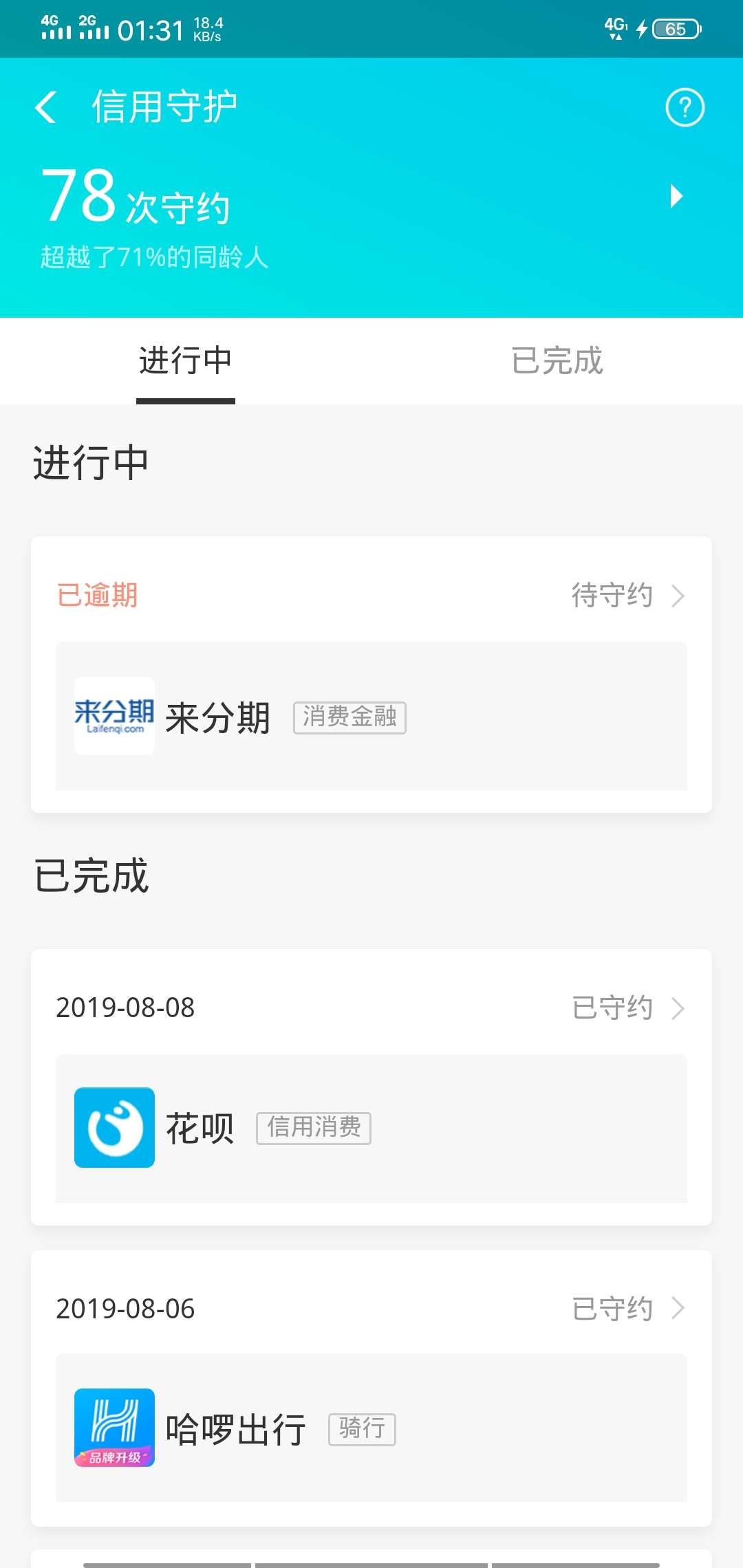 来分期，他妈的，终于过了，，，不知道这个不还上不上芝麻负面了


42 / 作者:hxc / 