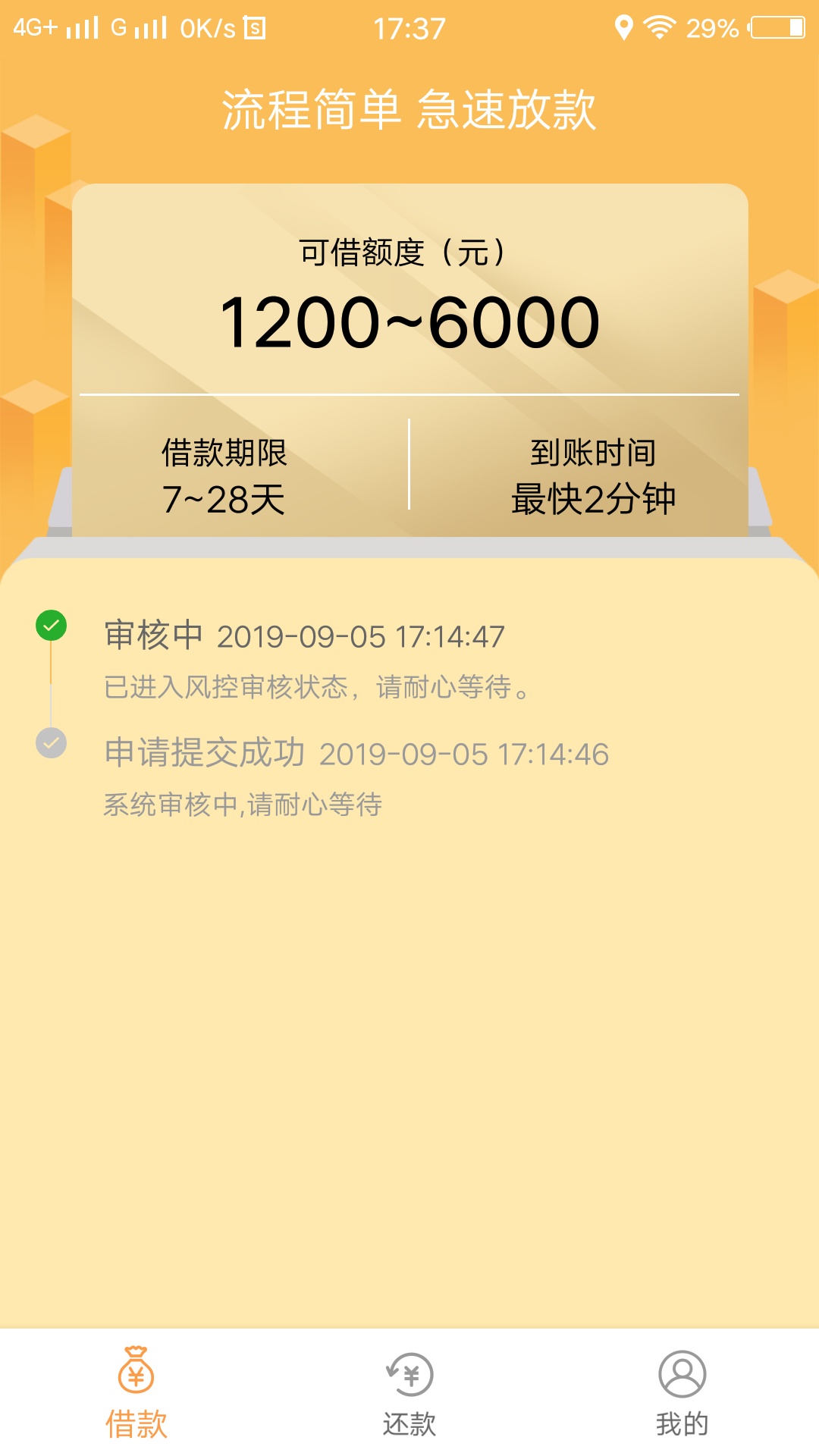 审核快30分钟了，有希望吗？求通过下款

67 / 作者:青春合作社 / 