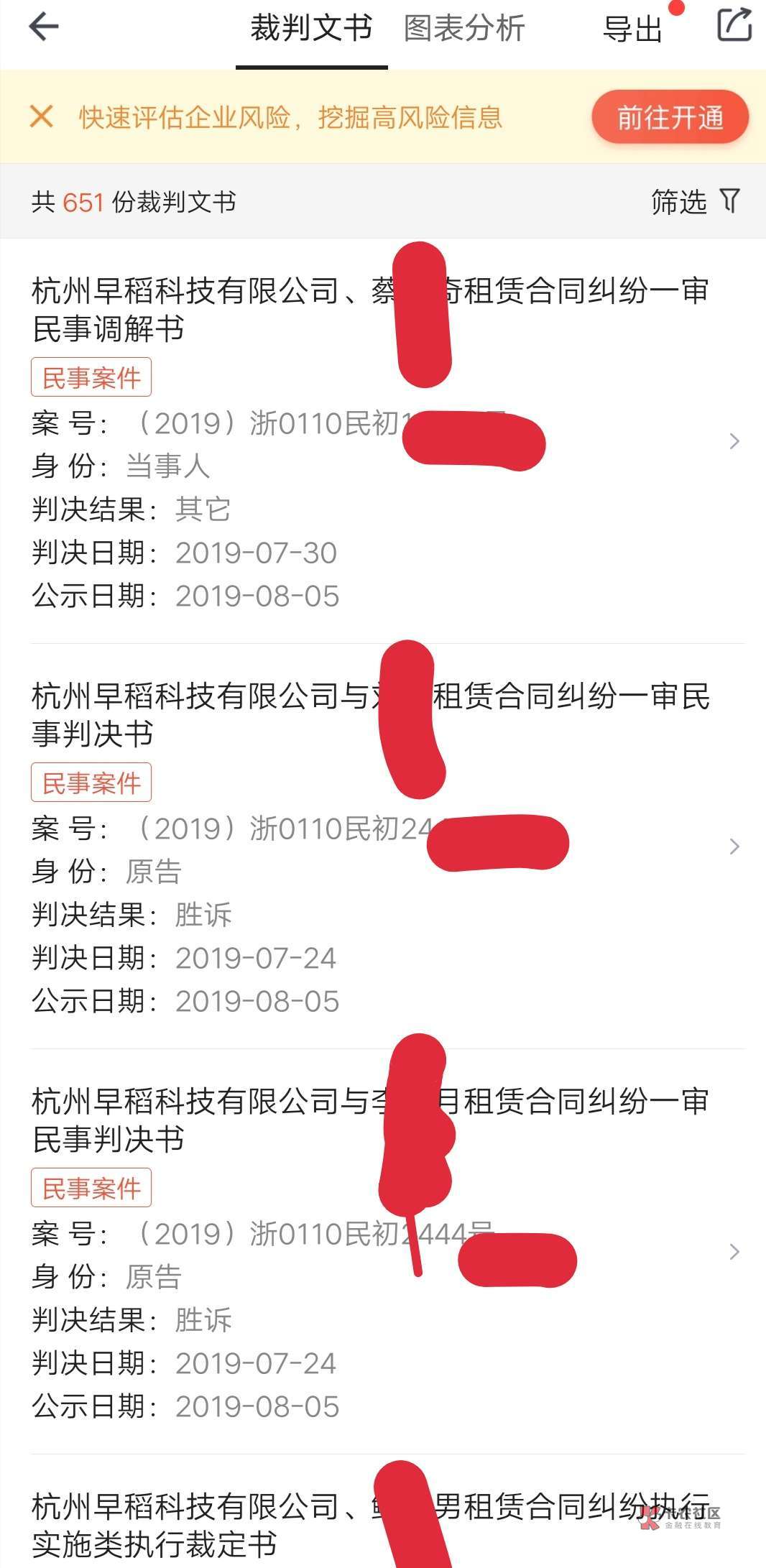 【开开眼】机蜜租机(杭州早稻科技)6月到9月批量起诉2000位老哥。
判决结果几乎全部52 / 作者:落雁沙 / 【开开眼】机蜜租机(杭州早稻科技)6月到9月批量起诉2000位老哥。
判决结果几乎全部52 / 作者:落雁沙 /