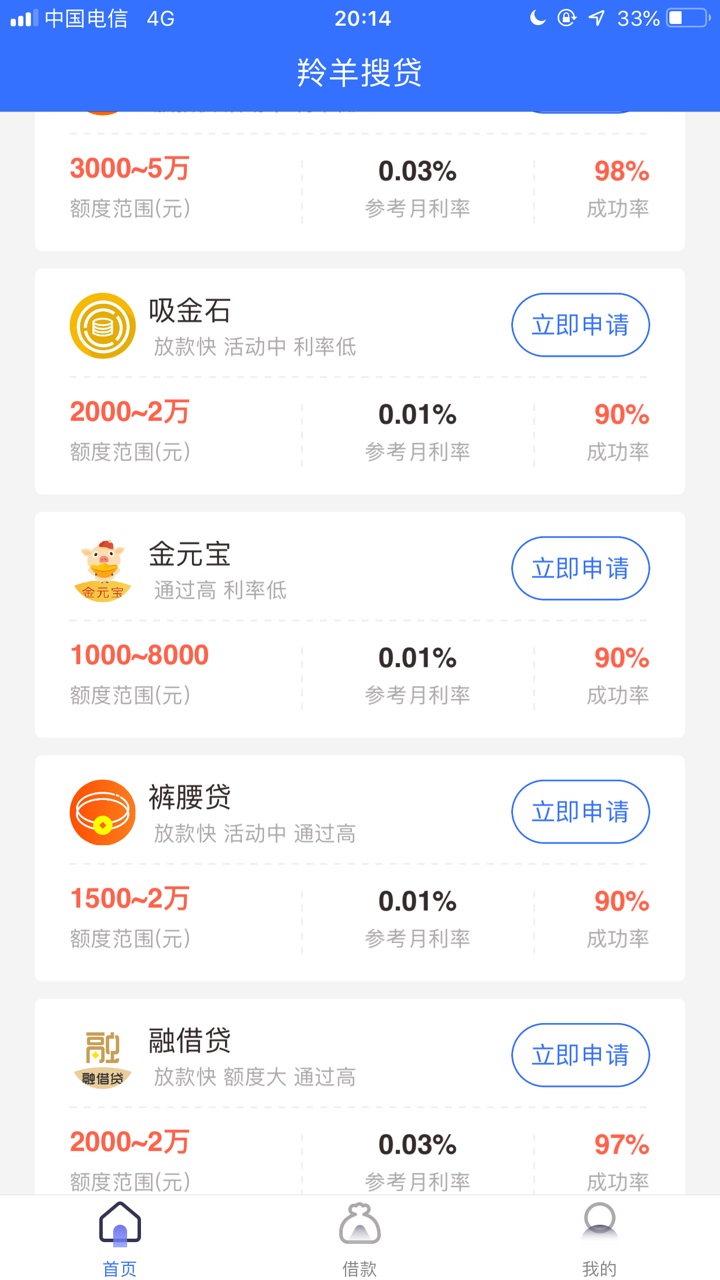 肥猫贷，威力贷，菜鸟有钱，呗呗分期，金鸡下蛋5件套入口，安卓应用宝(苹果App Store76 / 作者:神多多 / 