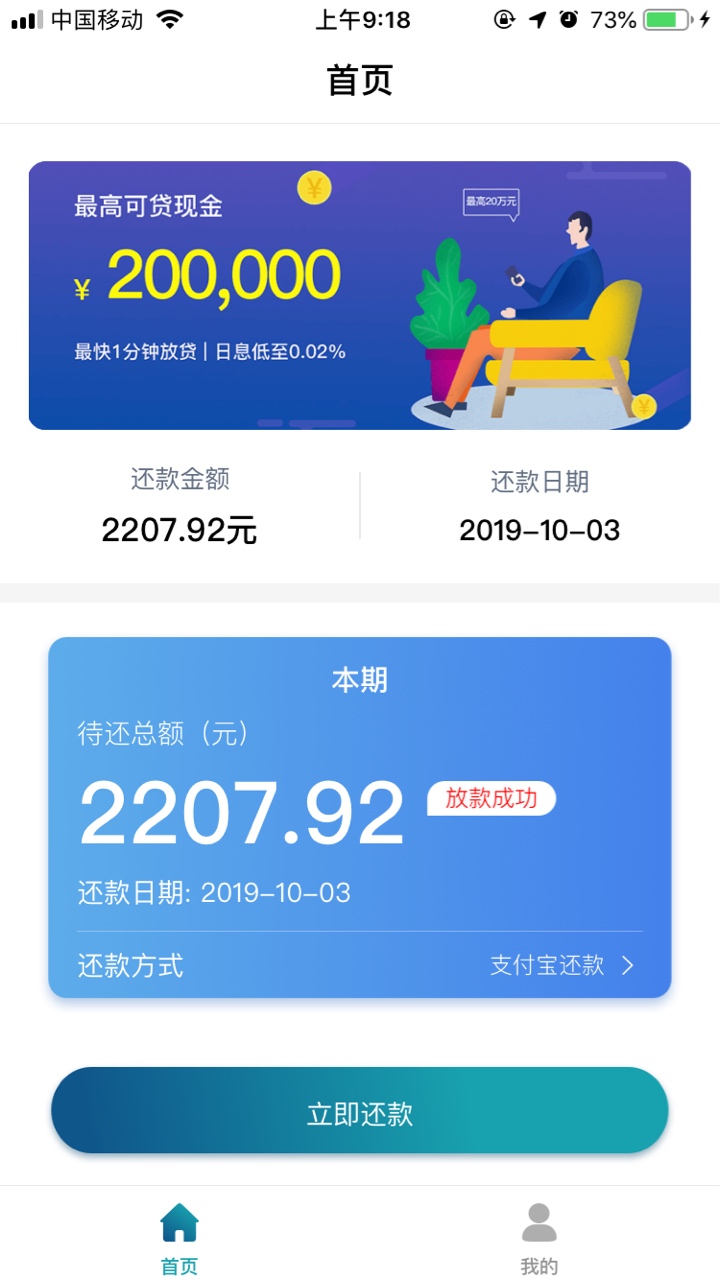 蜜瓜分期，2分钟下款了
10 / 作者:豆85642315 / 
