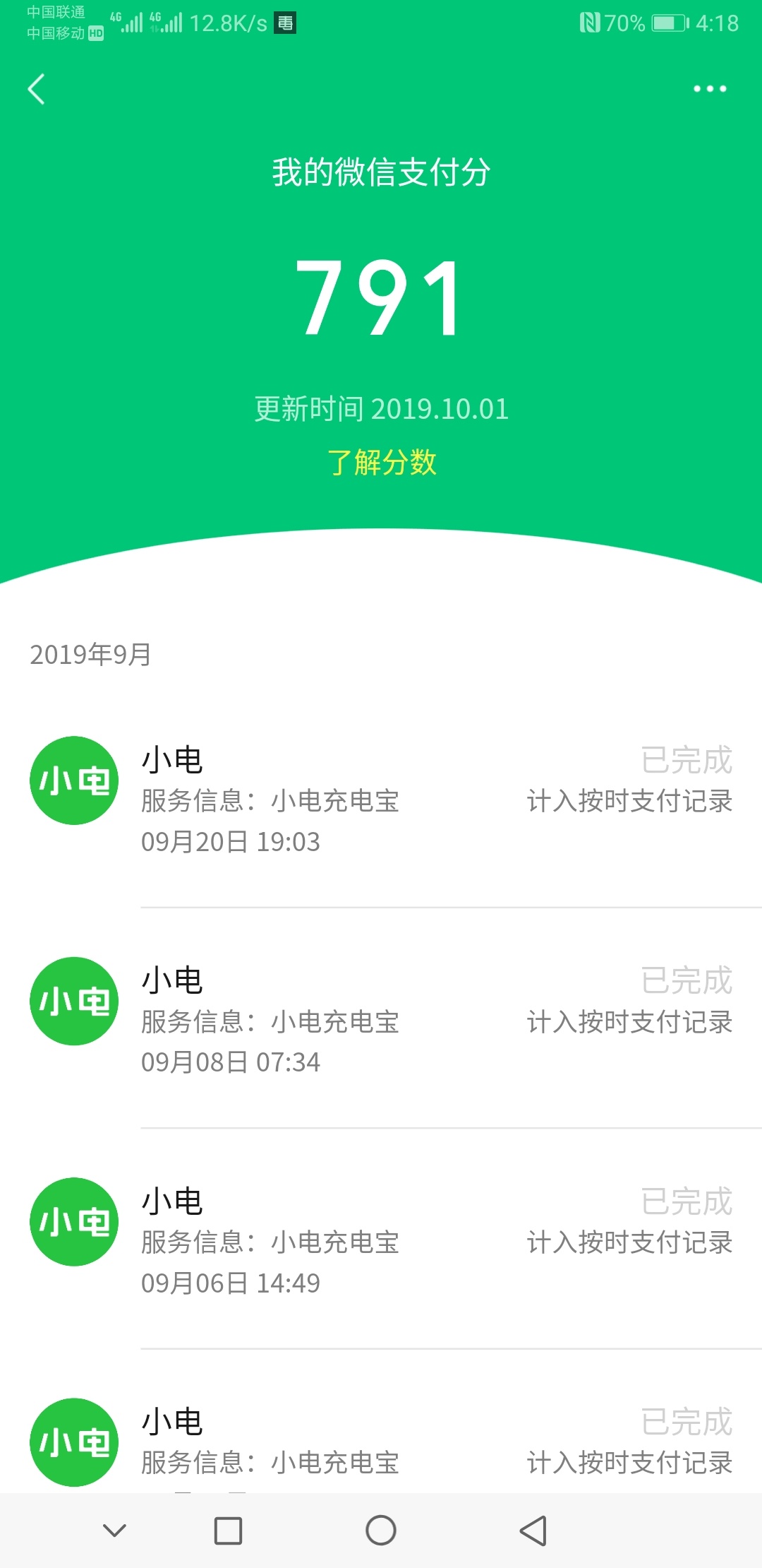 微信支付分700可以等下个月开通分付。你们多少分
65 / 作者:wen95684 / 