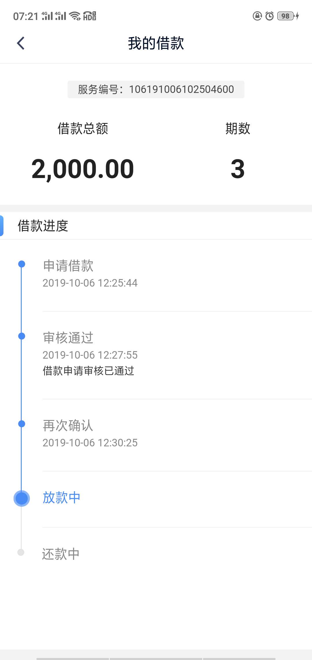 钱站 六天了 怎么还在放款中

76 / 作者:各种撸卍 / 