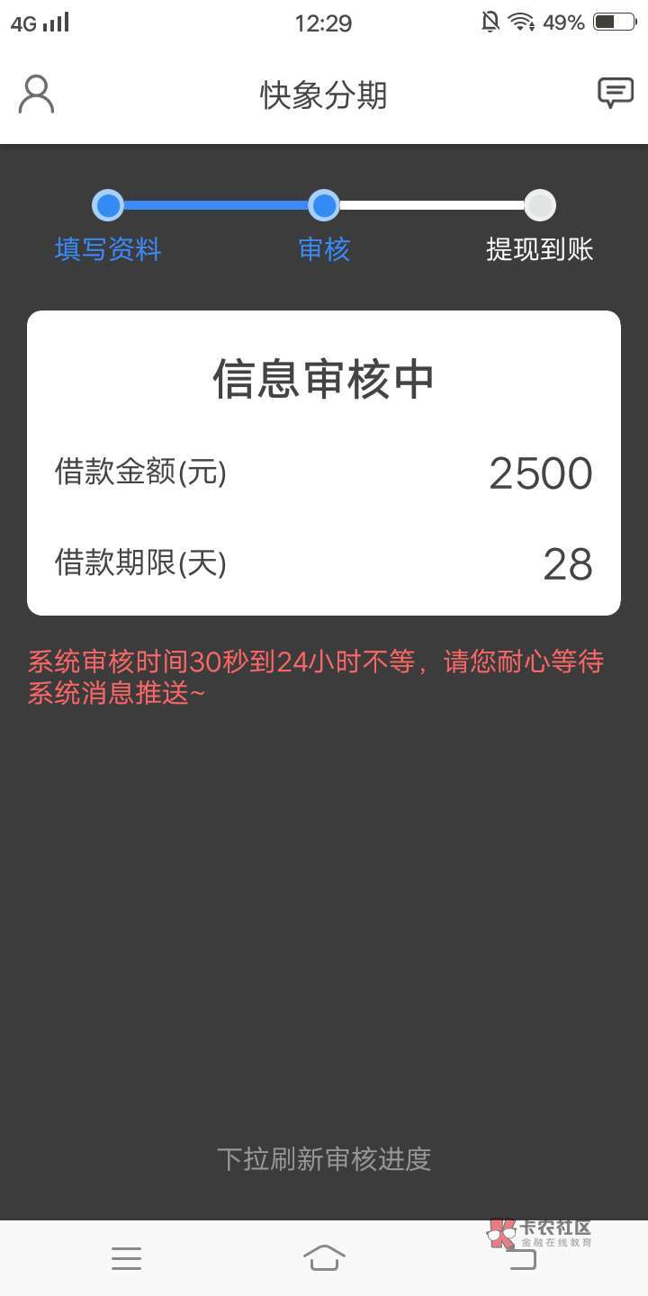 有薪2000分4期的过了，这个不知道行不行

67 / 作者:94188 / 