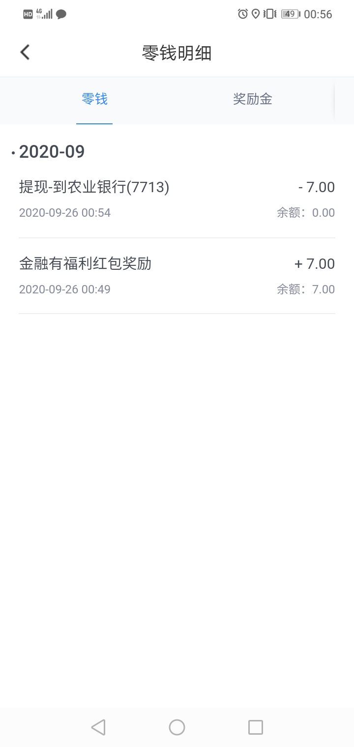 滴滴出行app羊毛，今日首页，点击金融服务，集齐五个字就可以抽奖，我抽了7块钱，提现23 / 作者:鸡肉汤 / 