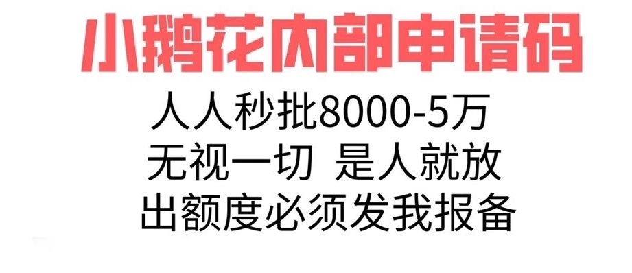 小鹅花 风控的来

别人那做不了，刷卡拒绝的来找我复活

没申请的识别二维码申请，出60 / 作者:zk2567998639 / 