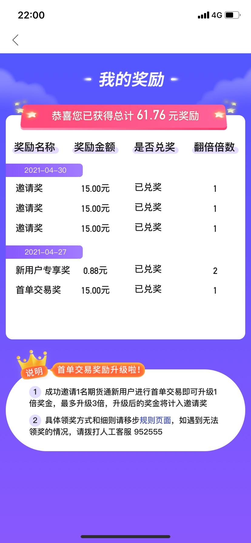 关于同花顺期货撸邀请奖励：

1.准备好三个QQ或者微信小号，登录同花顺app使用

2、打92 / 作者:a414909349 / 