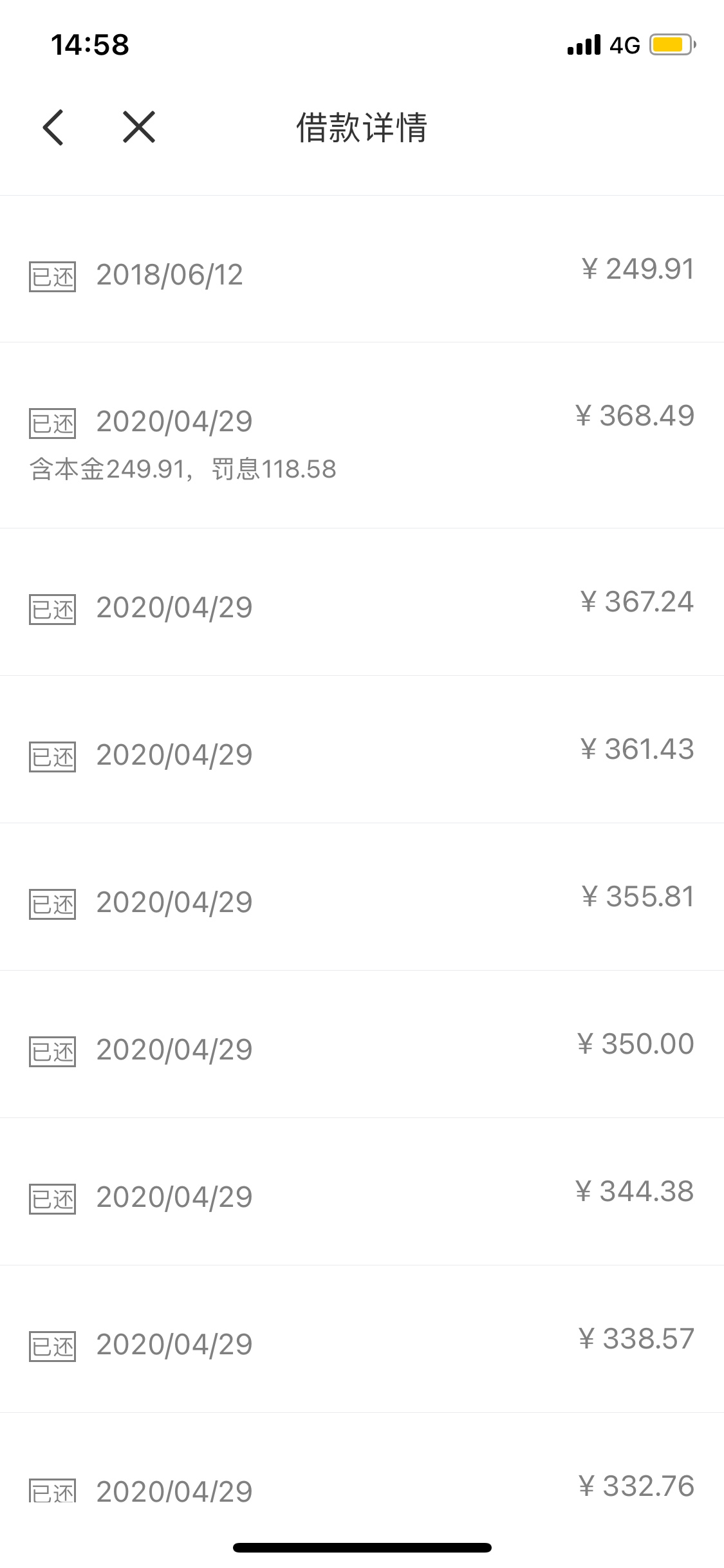 招联金融这些预期罚息可以退不？ 本金都是每期249

96 / 作者:痴汉丶 / 