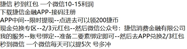 捷信车，给大家分享出来，号多的冲

57 / 作者:黑芝麻黑 / 