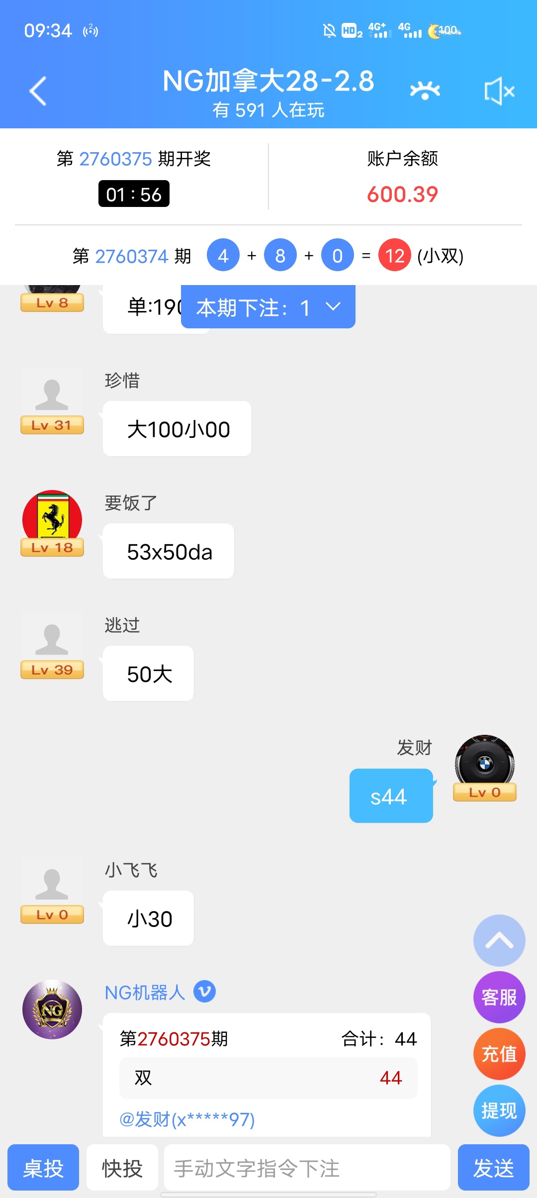 13打600提现，点外卖去了，8、18楼团28

77 / 作者:大鸡扒 / 