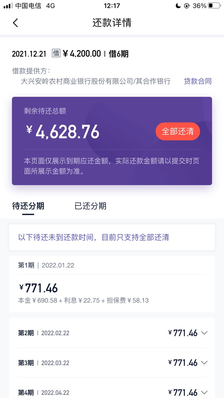 同程提前游下款
之前陆续逾期好几次，最长四天。后来借款一直失败，T路了我整整一个月90 / 作者:安九歌 / 