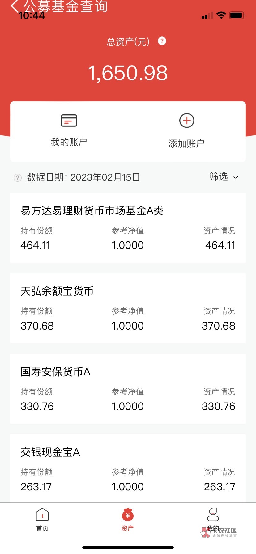 这个基金e账户什么情况，3支付宝就找到一个鹏华90天、10.01其他的去那里找啊

12 / 作者:卡侬-课代表 / 