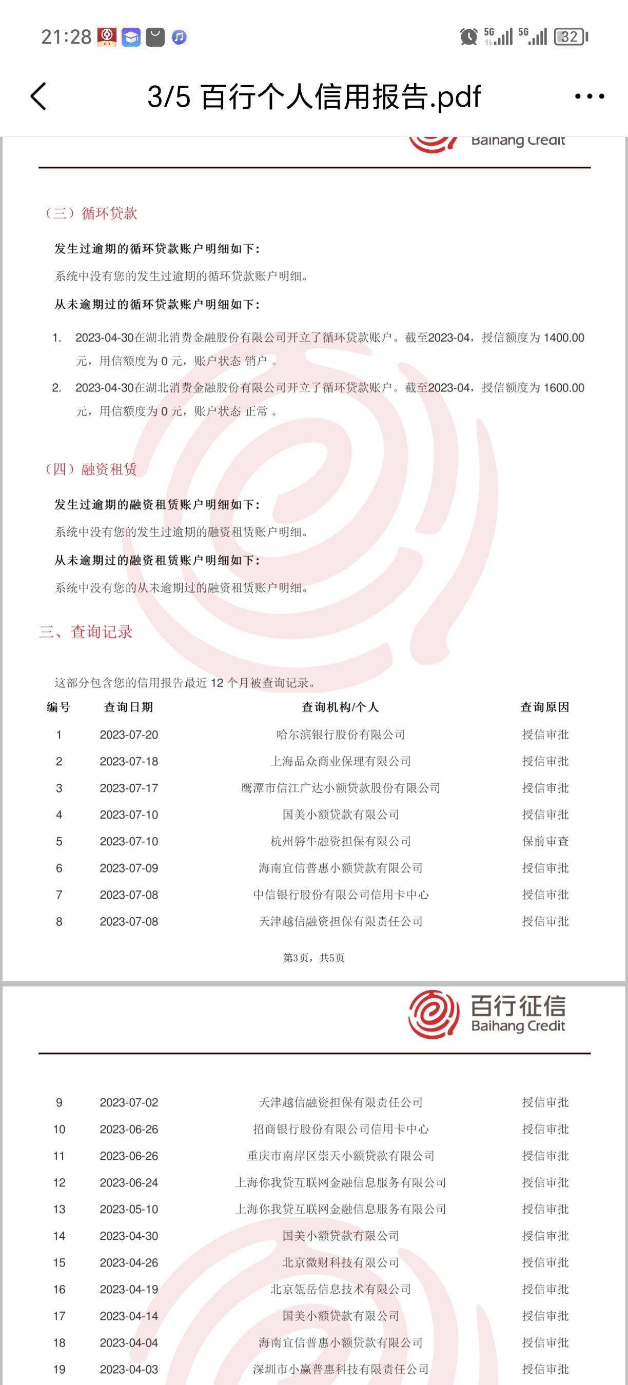 百行信用报告真百，湖北消费金融是小鱼儿和万卡，授信额度有不给下，还上百行，和人民48 / 作者:不服就干生死看淡 / 