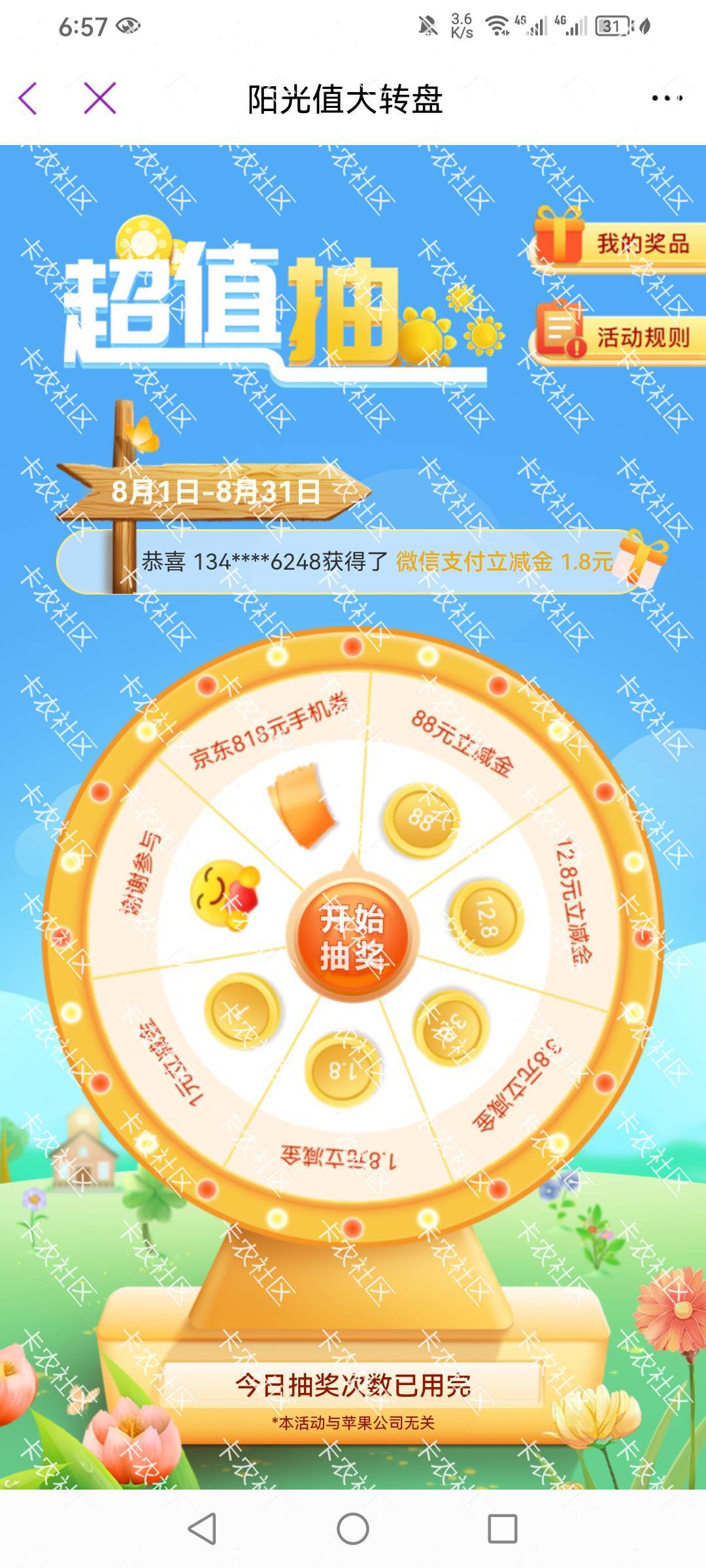 光大太傻了吧？差一点88元，另外想问一下，这个手机券是不是反撸的？

35 / 作者:一起见证 / 