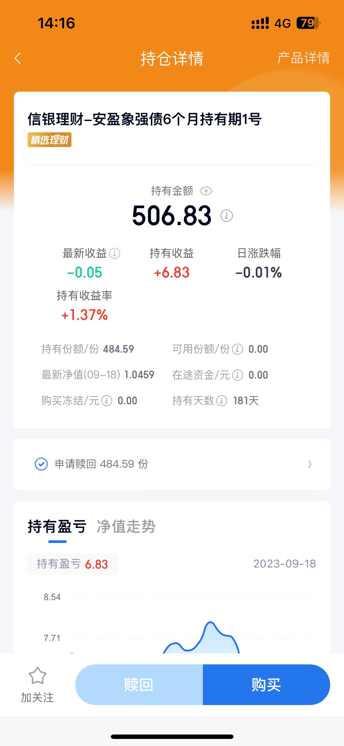 百信银行 有买过6个月理财的
的可以赎回了

18 / 作者:柴火1了 / 