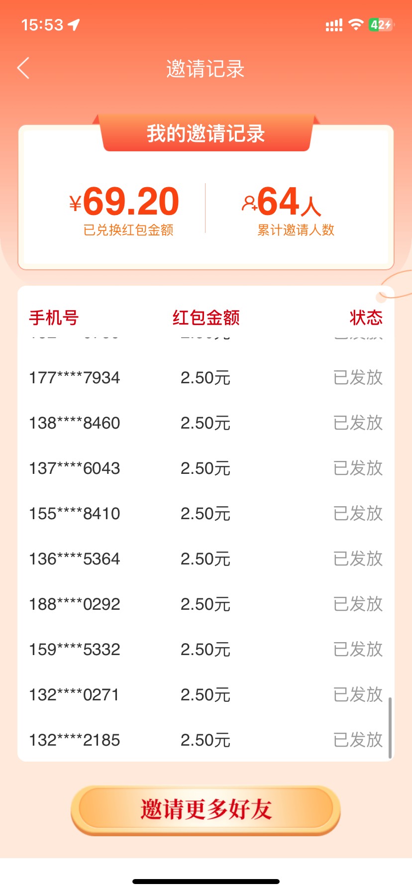 这大成。前面2.5。后面全0.3。吐了想搞的老哥去搞吧。下载大成基金。邀请好友。前面1589 / 作者:黑与白111 / 