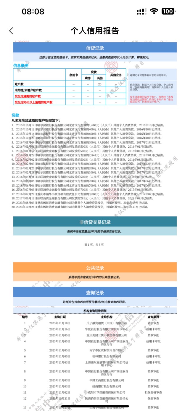 这个信用报告可以去银行贷款吗？逾期记录已经清除了


36 / 作者:吴魔女 / 