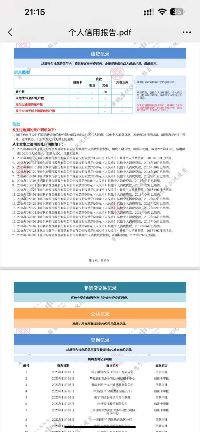 这个信用报告可以去银行贷款吗？逾期记录已经清除了


46 / 作者:吴魔女 / 