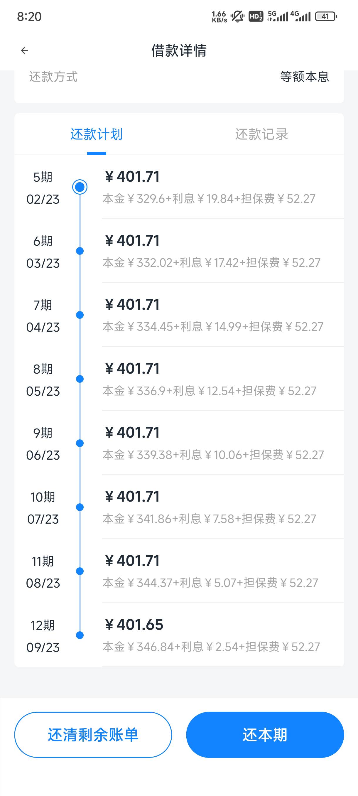 信用飞担保费有老哥教教怎么退吗，4000，还4820，但是担保费占了600 这种能退吗

4 / 作者:小卡dd / 