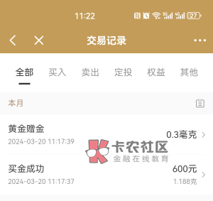 京东金融APP 横幅 至高得10g黄金，买600元黄金 40.3毫克黄金=20元 马上卖出手续费2，33 / 作者:搞钱！ / 