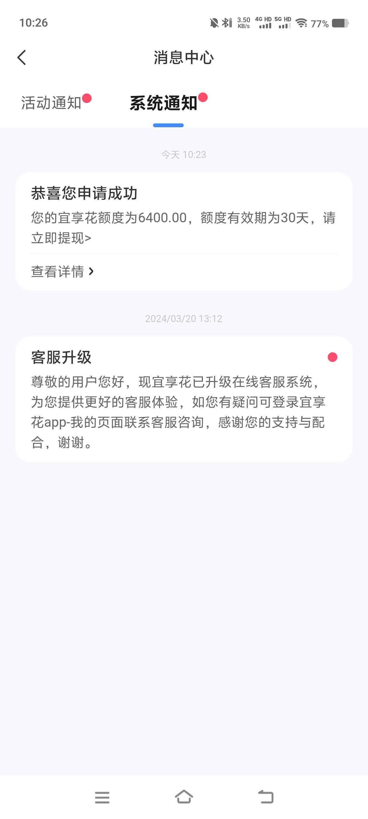 老哥们这显示通过了？系统显示6400额度我首页怎么还没额...79 / 作者:橘子♚ / 