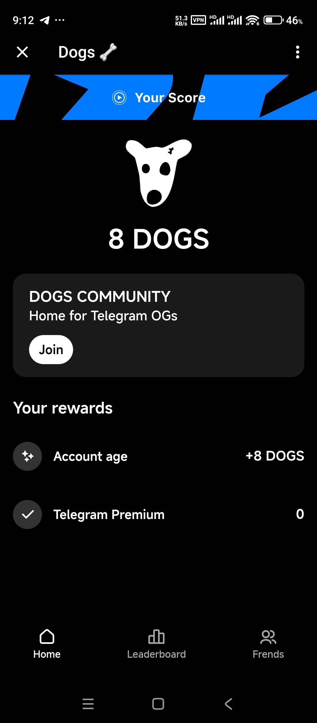 电报这个币玩的老哥去看看吧，刚领了2600，不知道能有多少毛，https://t.me/dogshouse81 / 作者:whvv88 / 