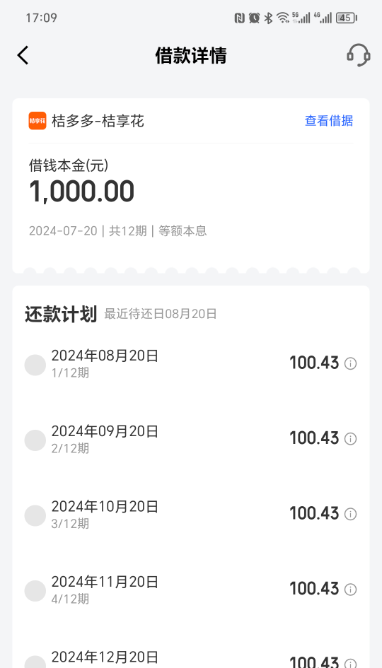 白起来了？跟风京东桔享花，给了1000。已下款。只能分12期。今天下了两次了，凌晨钱有16 / 作者:上岸上岸～ / 