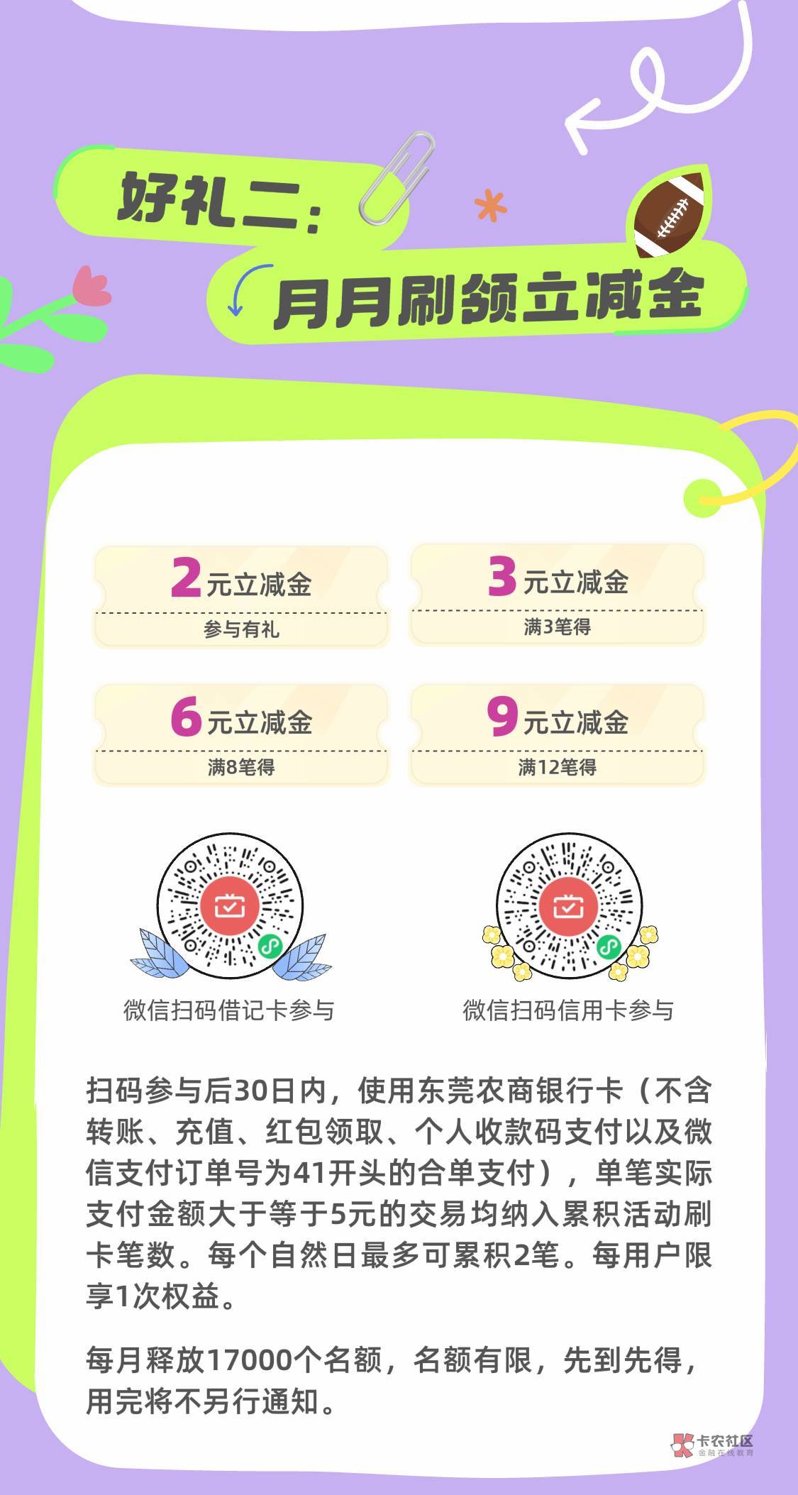 东莞农商银行，8月份月月刷开启

93 / 作者:颖新别意 / 