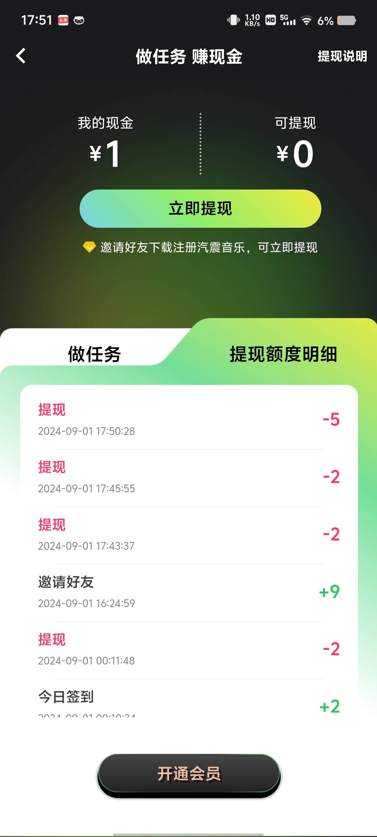 首发！车震微信提现秒到，不要用支付宝提现，如图



60 / 作者:挂壁哥 / 