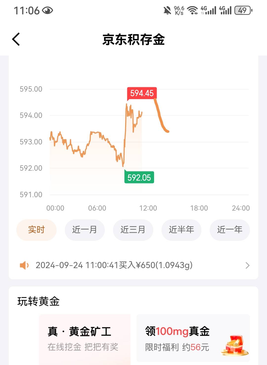 看看京东经融首页黄金，有没有这个任务50多毛，手续费买入卖出10毛。

57 / 作者:大魔王2 / 