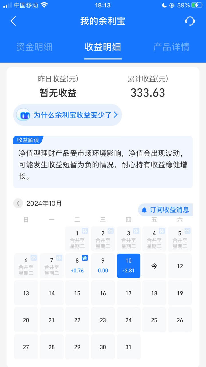 余利宝也不靠谱，负收益


35 / 作者:卡卡卡奴 / 