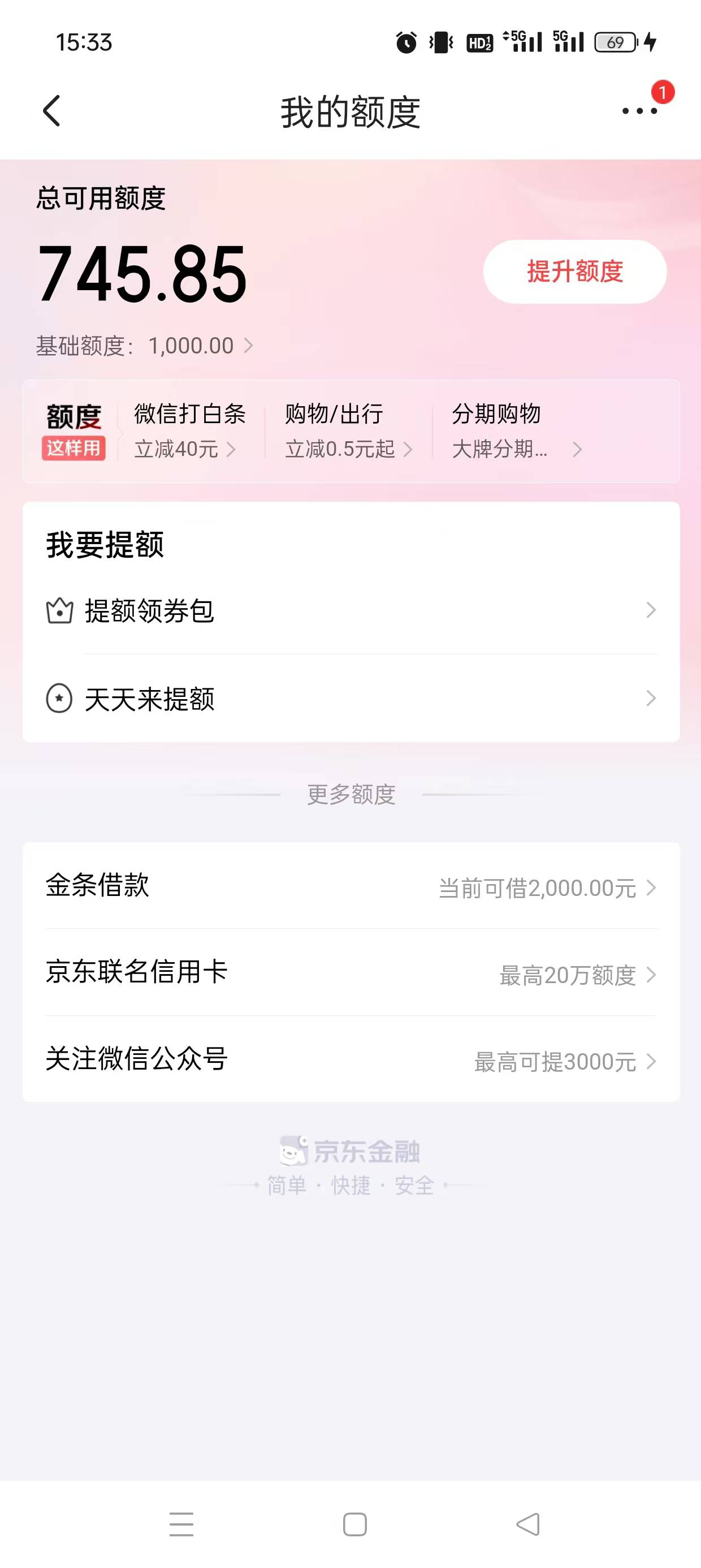 老哥们，天塌了，怎么京东额度一下子降了5000啊，直接剩下1000，人傻了，这个月要睡桥20 / 作者:神级摆烂 / 