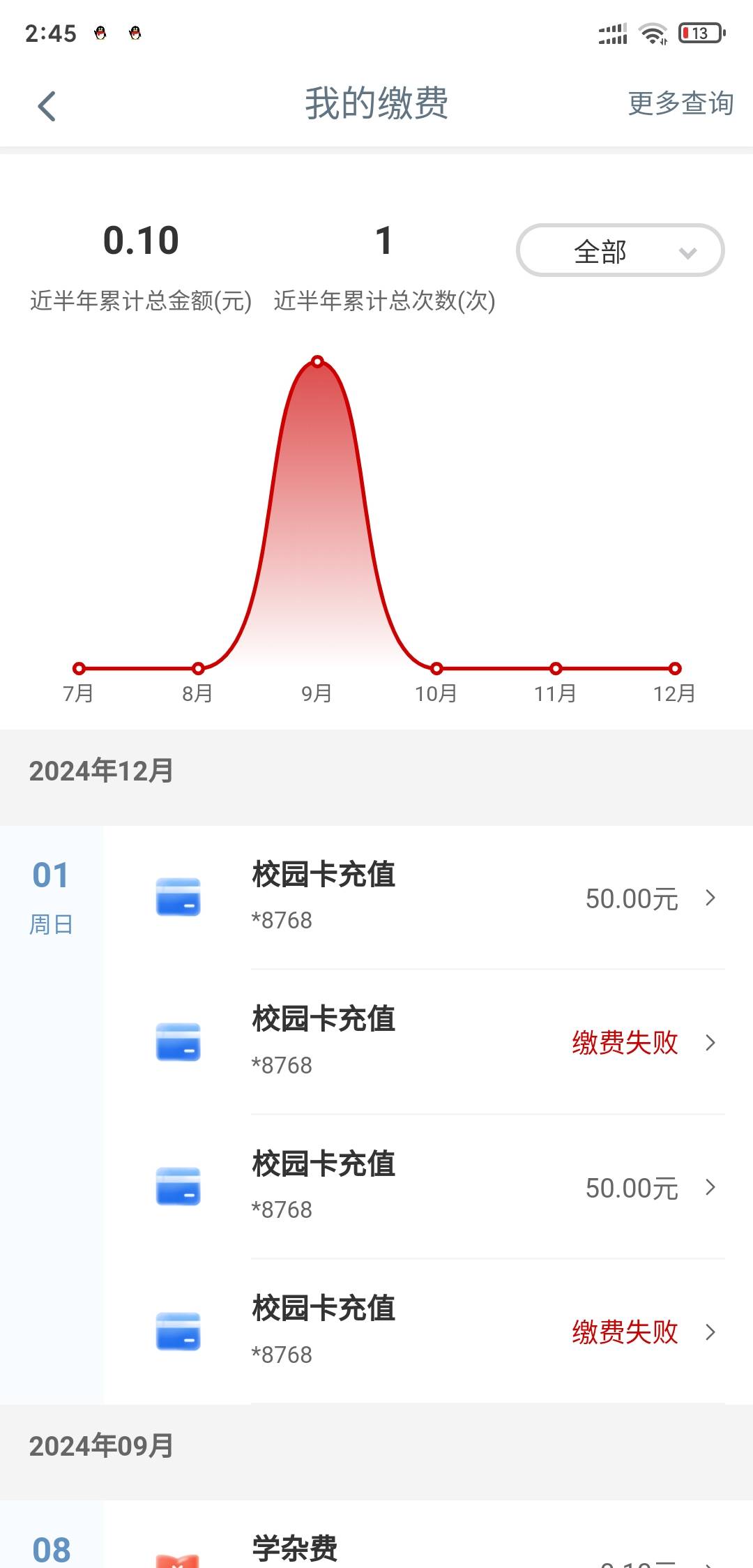 试了个0.1充值失败，退了。50的直接成功了

15 / 作者:似水年华HGH / 