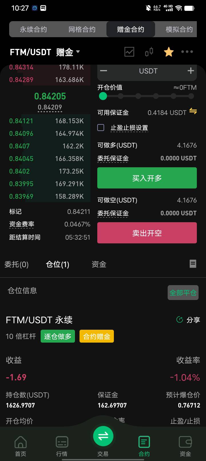 FTM还有机会上0.9吗？唉。昨晚平仓做空了。不然0.86已经毕业昨晚了。

87 / 作者:卡农大富豪 / 