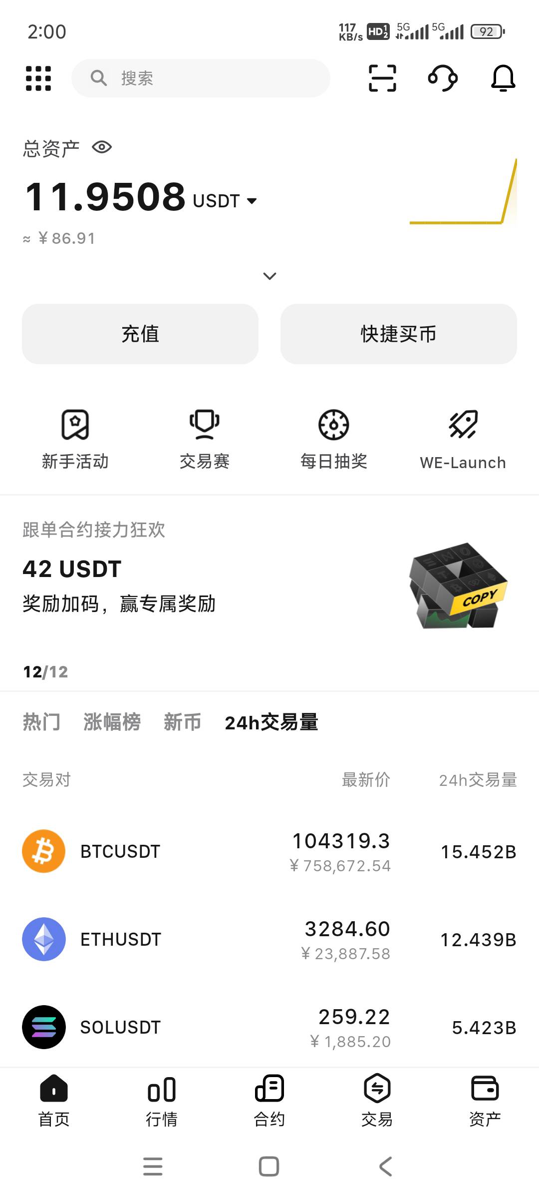 weex需要手持的看过来。
下载vpn，选香港，在vpn里打开全局模式。再去认证身份秒过。
41 / 作者:人如潮水 / 